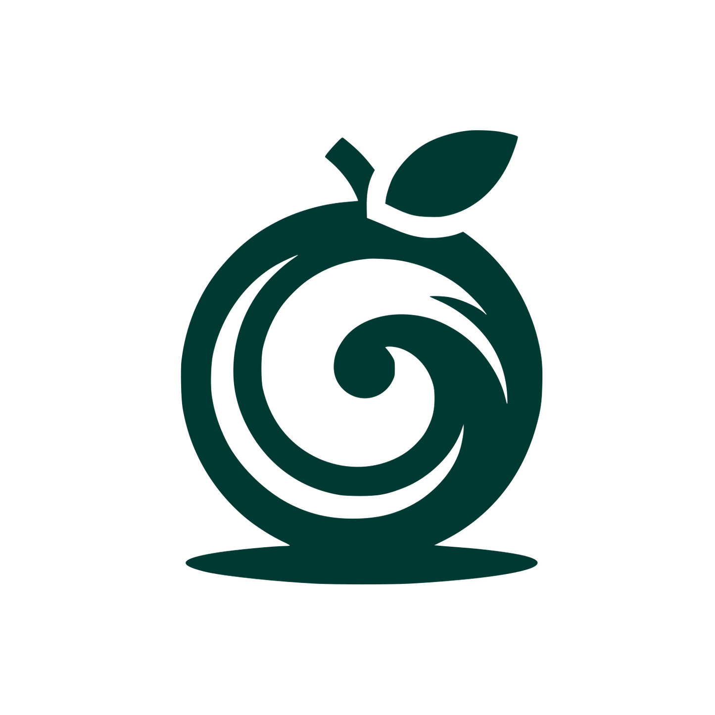 Logo of a Swirling Fruit #003932