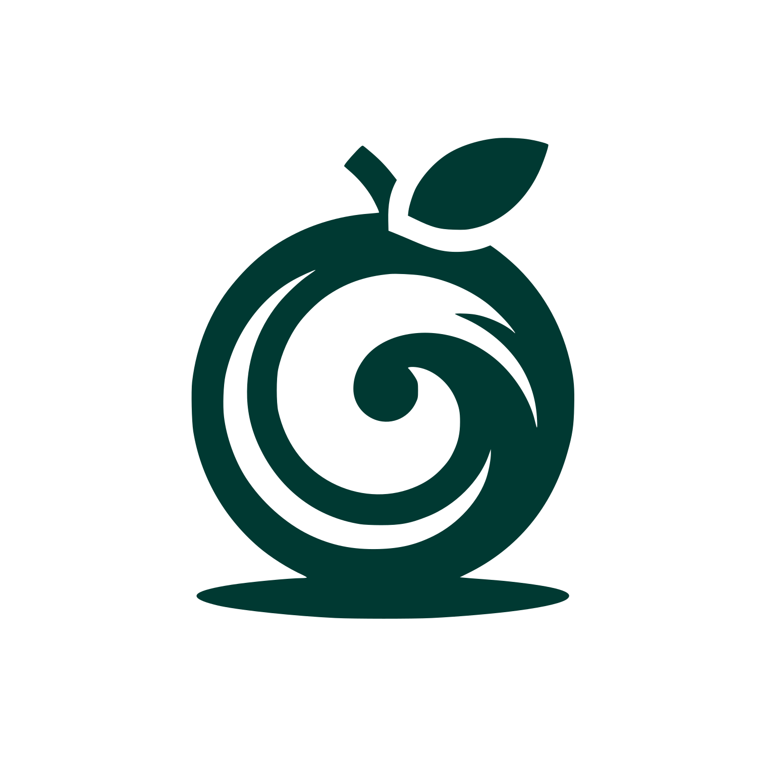 Logo of a Swirling Fruit #003932