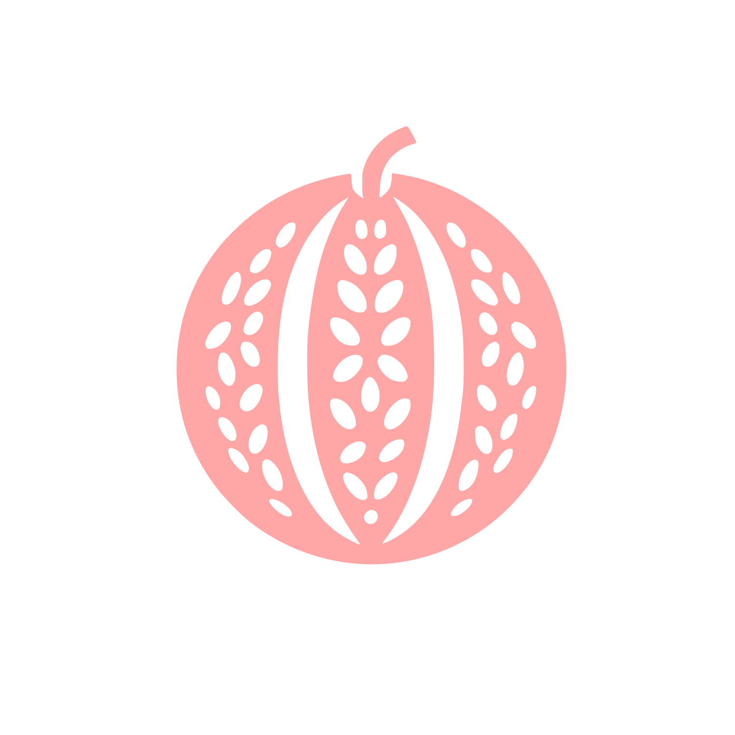 Honeydew Melon Seed Mark #ffa6a6