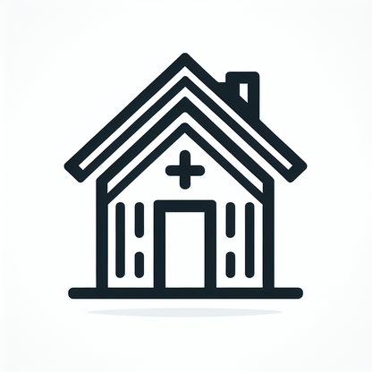 House Cross Sign Logo