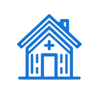 House Cross Sign Logo  #1976D2