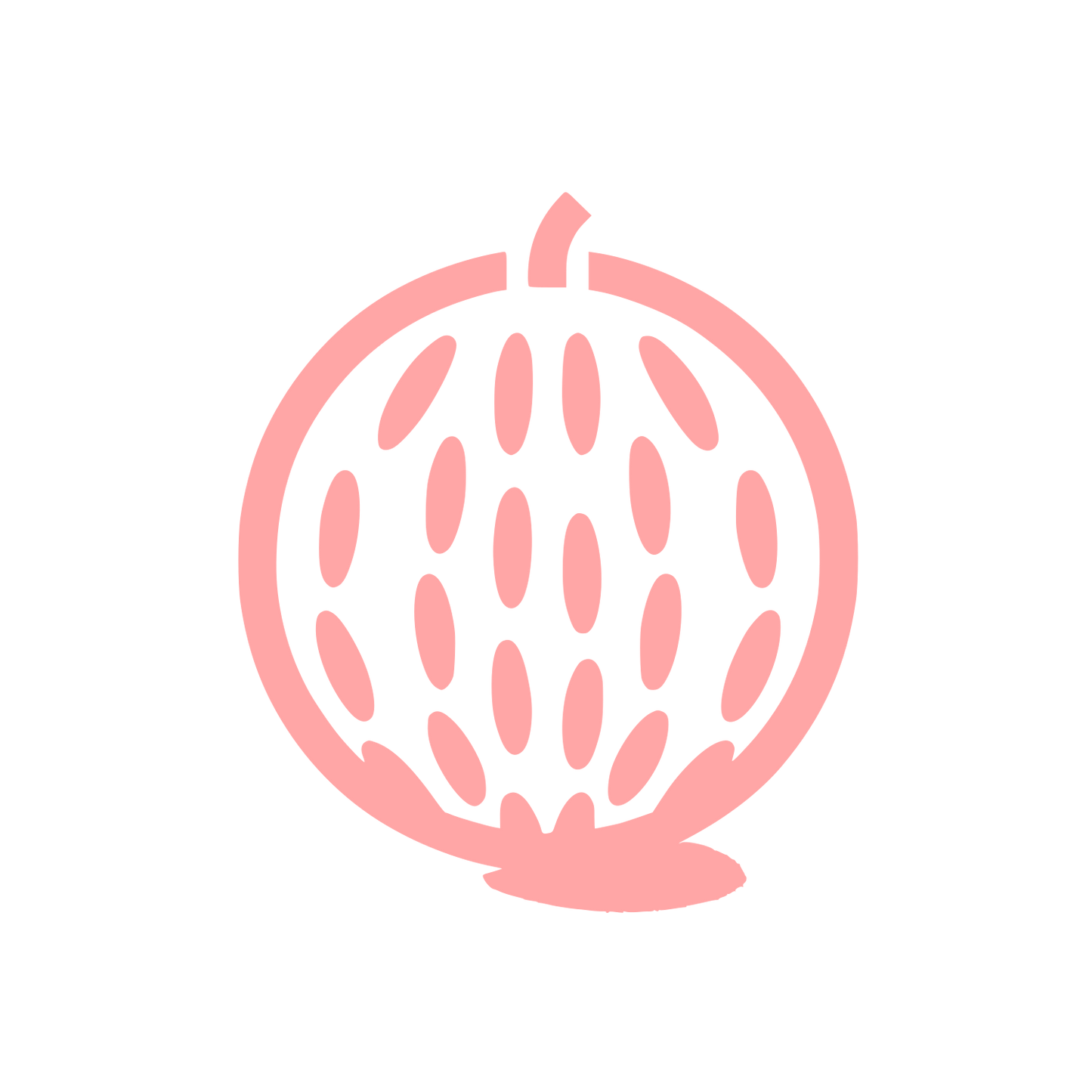 Logo with Fruit Design #ffa6a6