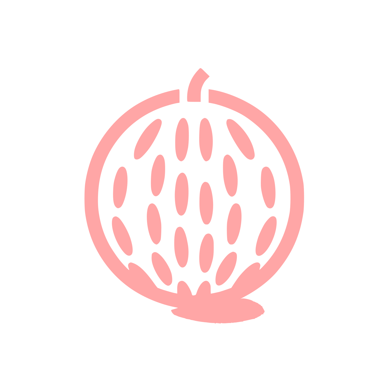 Logo with Fruit Design #ffa6a6