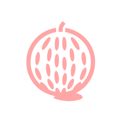 Logo with Fruit Design #ffa6a6
