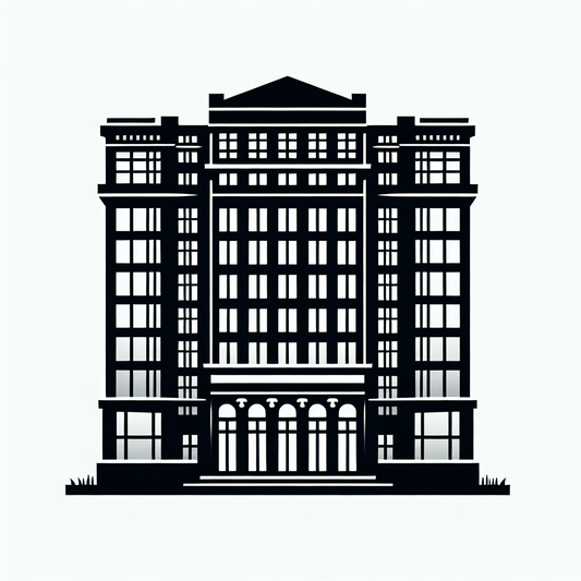Classical Building Columns Logo