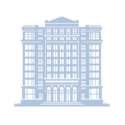 Classical Building Columns Logo #B0C4DE
