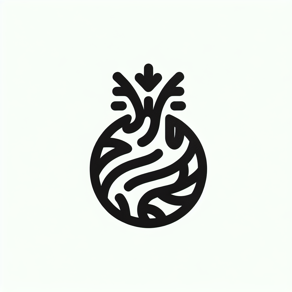 Stylized Pineapple Logo