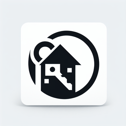 House Keyhole Key Logo