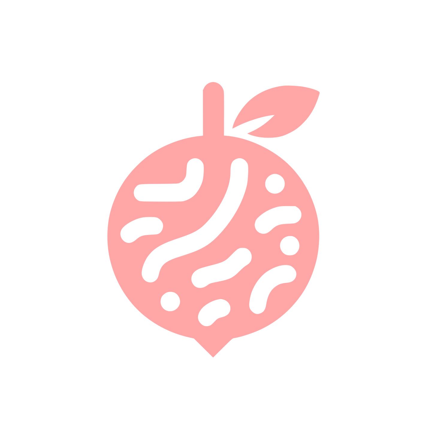 Fruit Tree Logo Design #ffa6a6