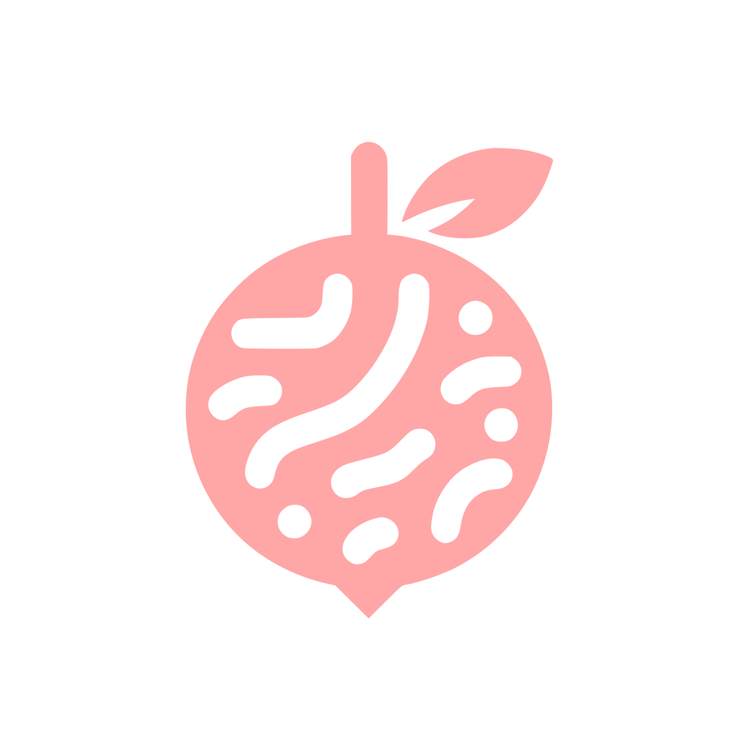 Fruit Tree Logo Design #ffa6a6