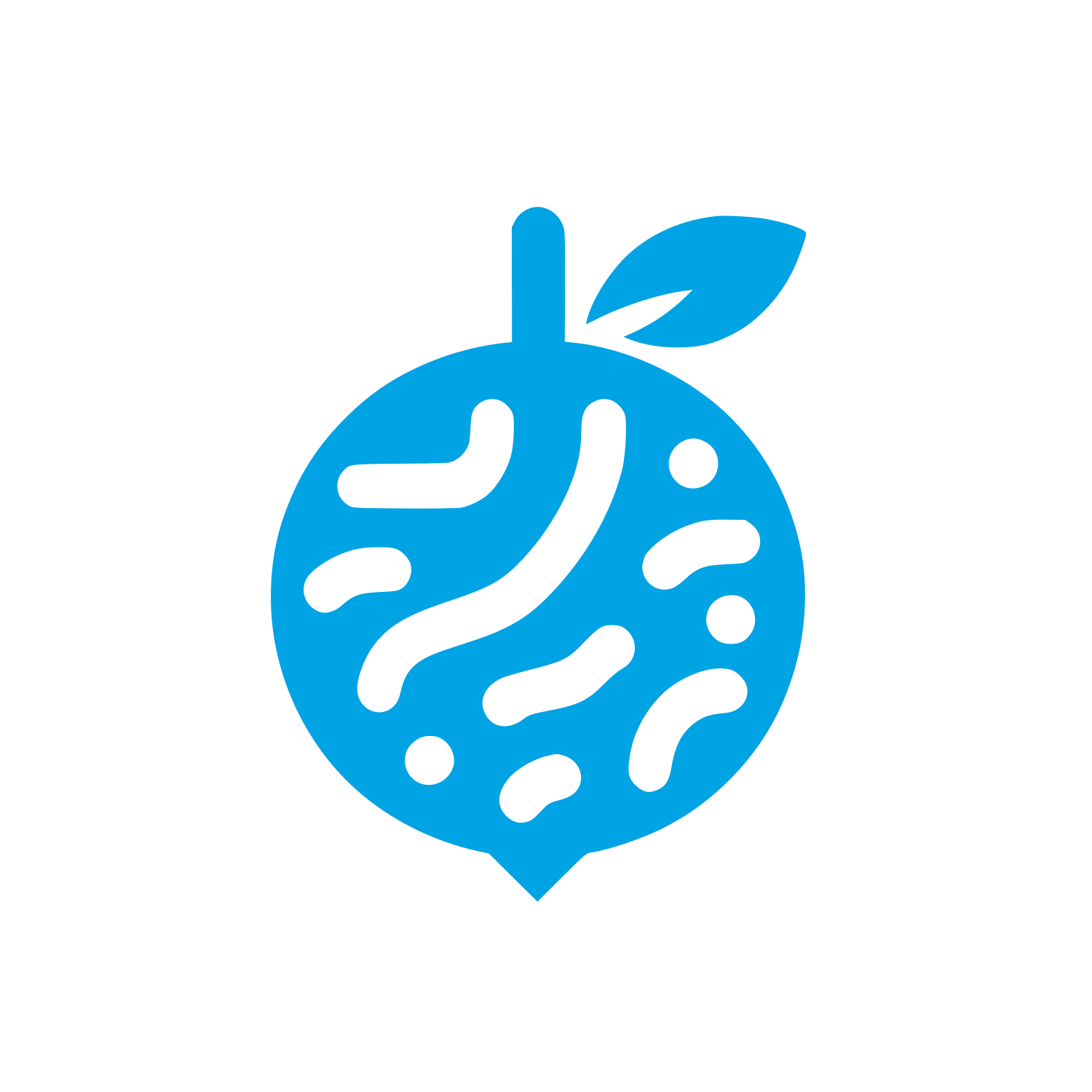 Fruit Tree Logo Design #00a3e4