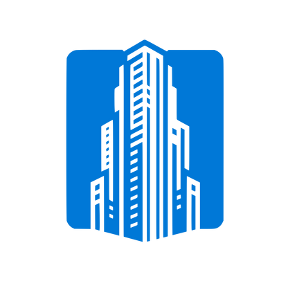 Skyscraper Buildings Logo #0078D7