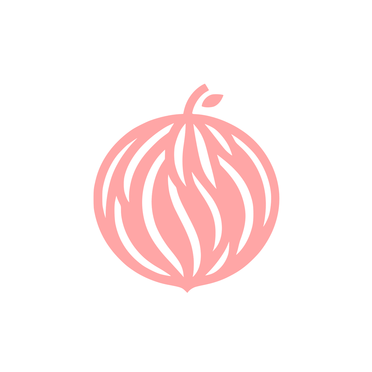 Leafy Fruit Logo #ffa6a6