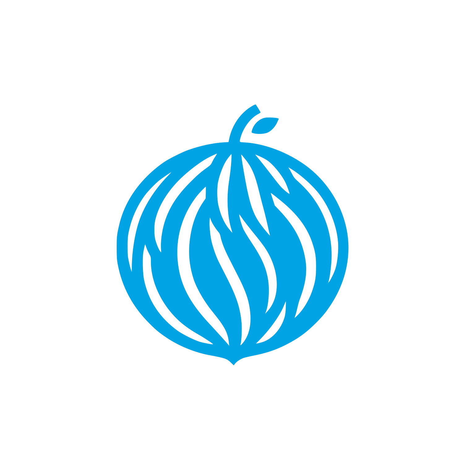 Leafy Fruit Logo #00a3e4