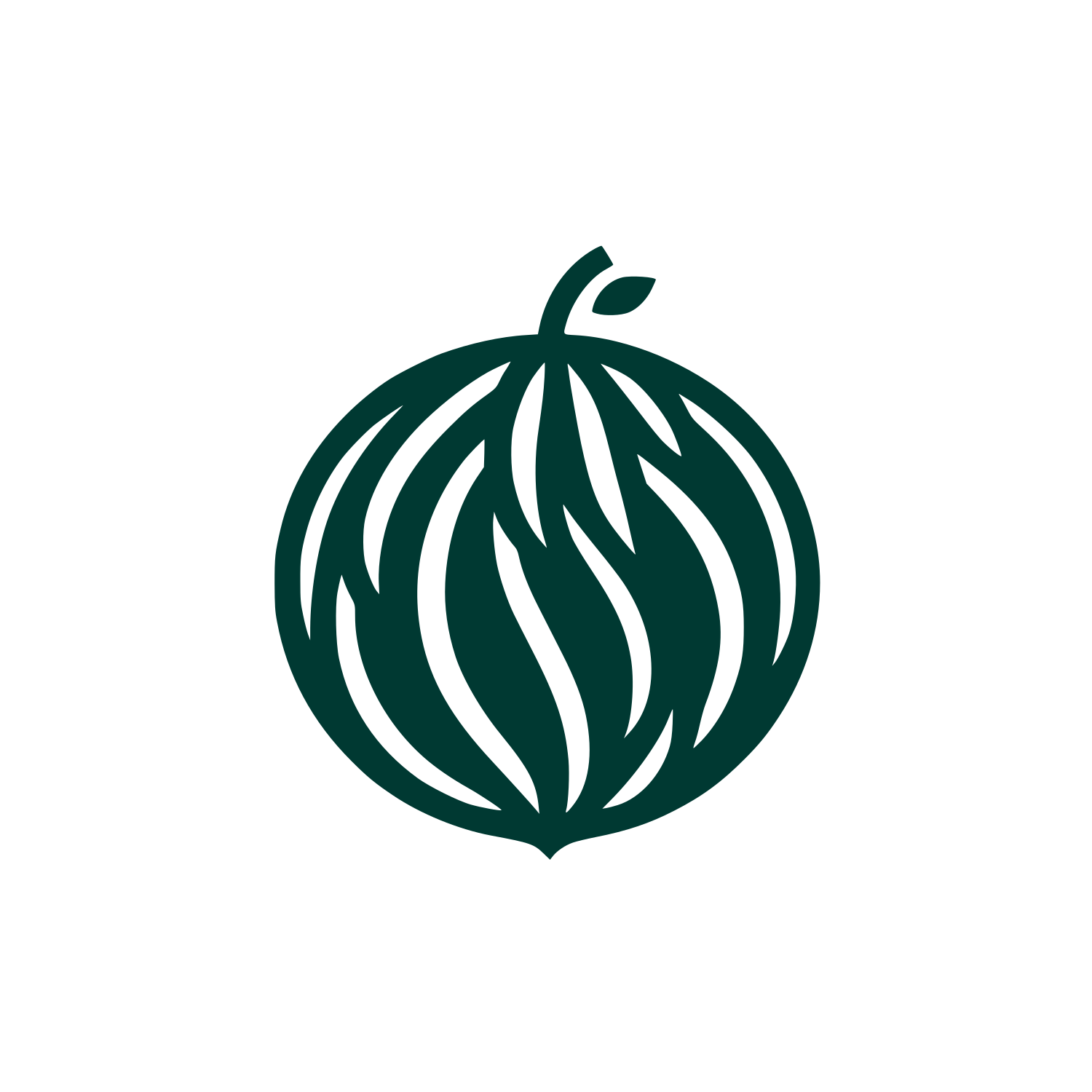 Leafy Fruit Logo #003932