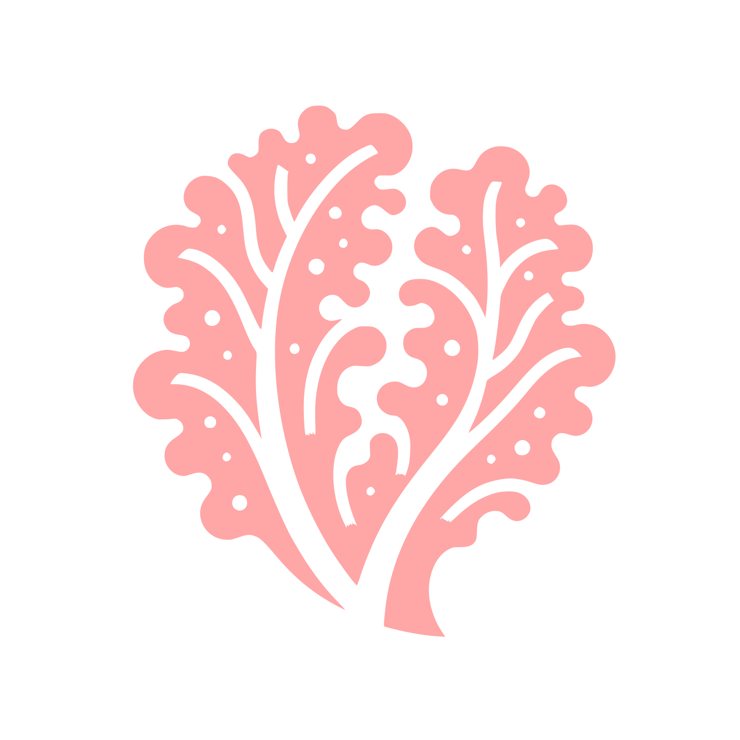 Leafy Organic Logo #ffa6a6
