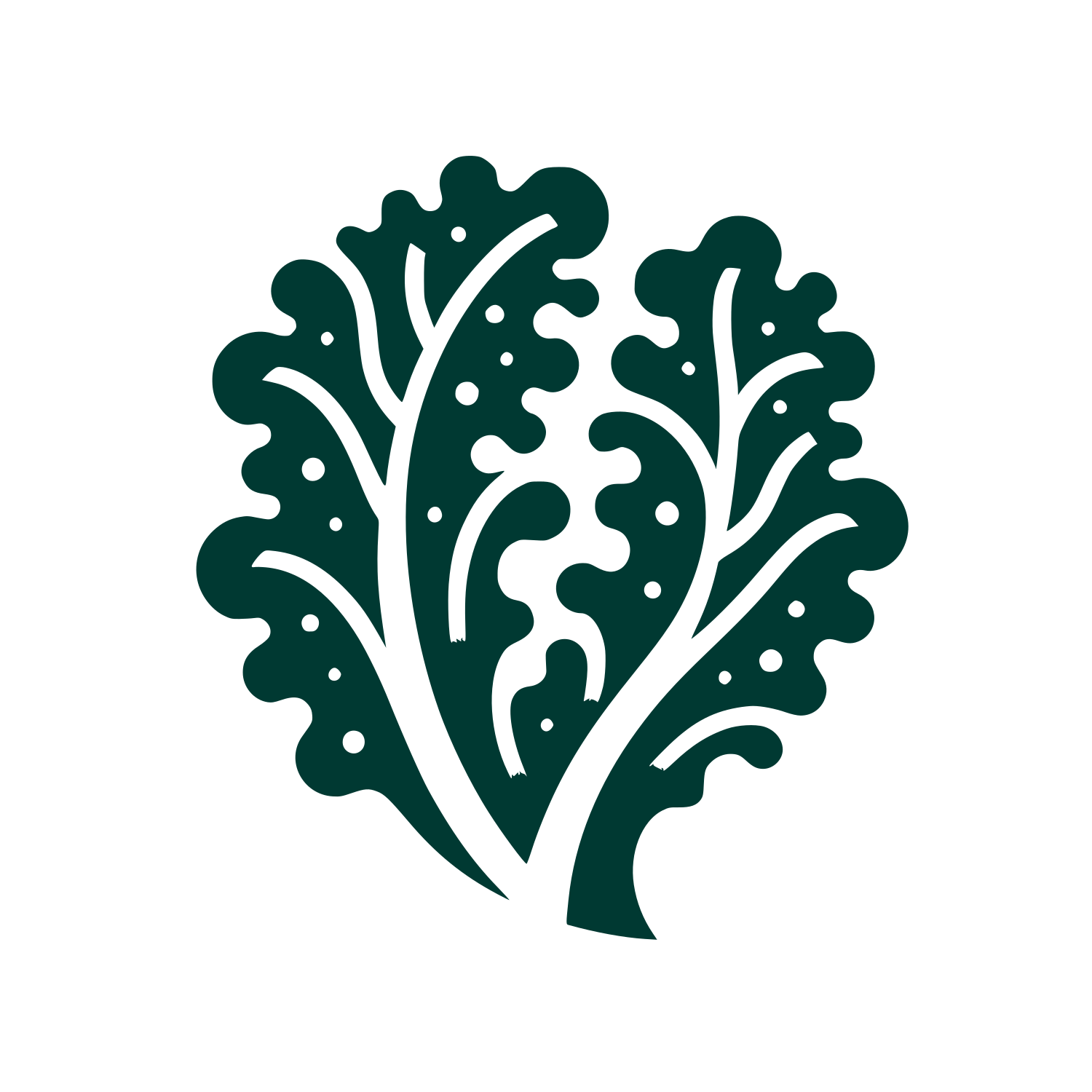 Leafy Organic Logo #003932