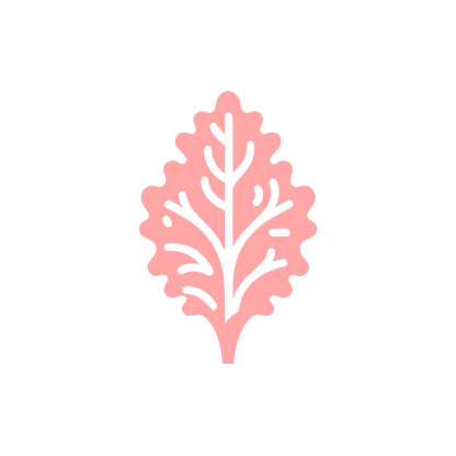 Leaf Shape Logo #ffa6a6