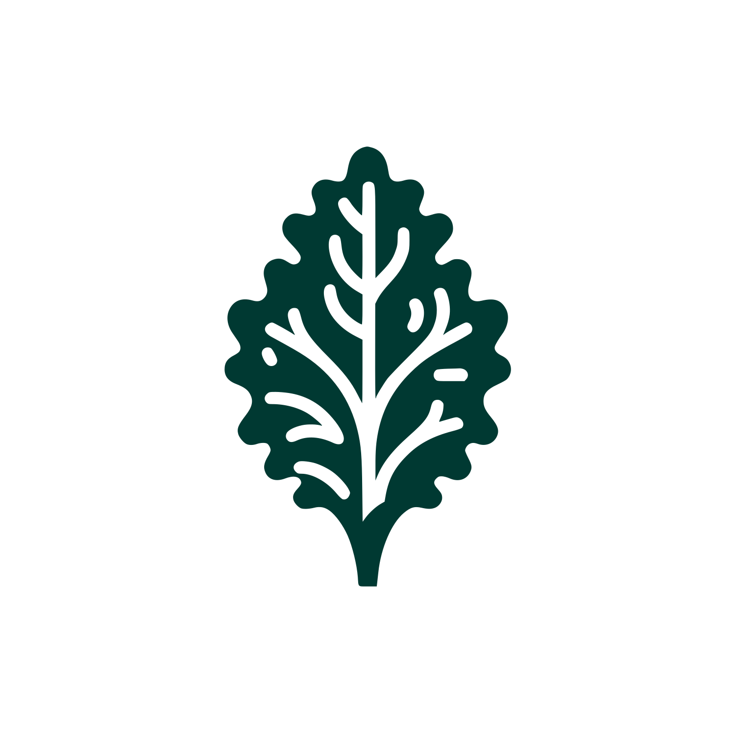 Leaf Shape Logo #003932
