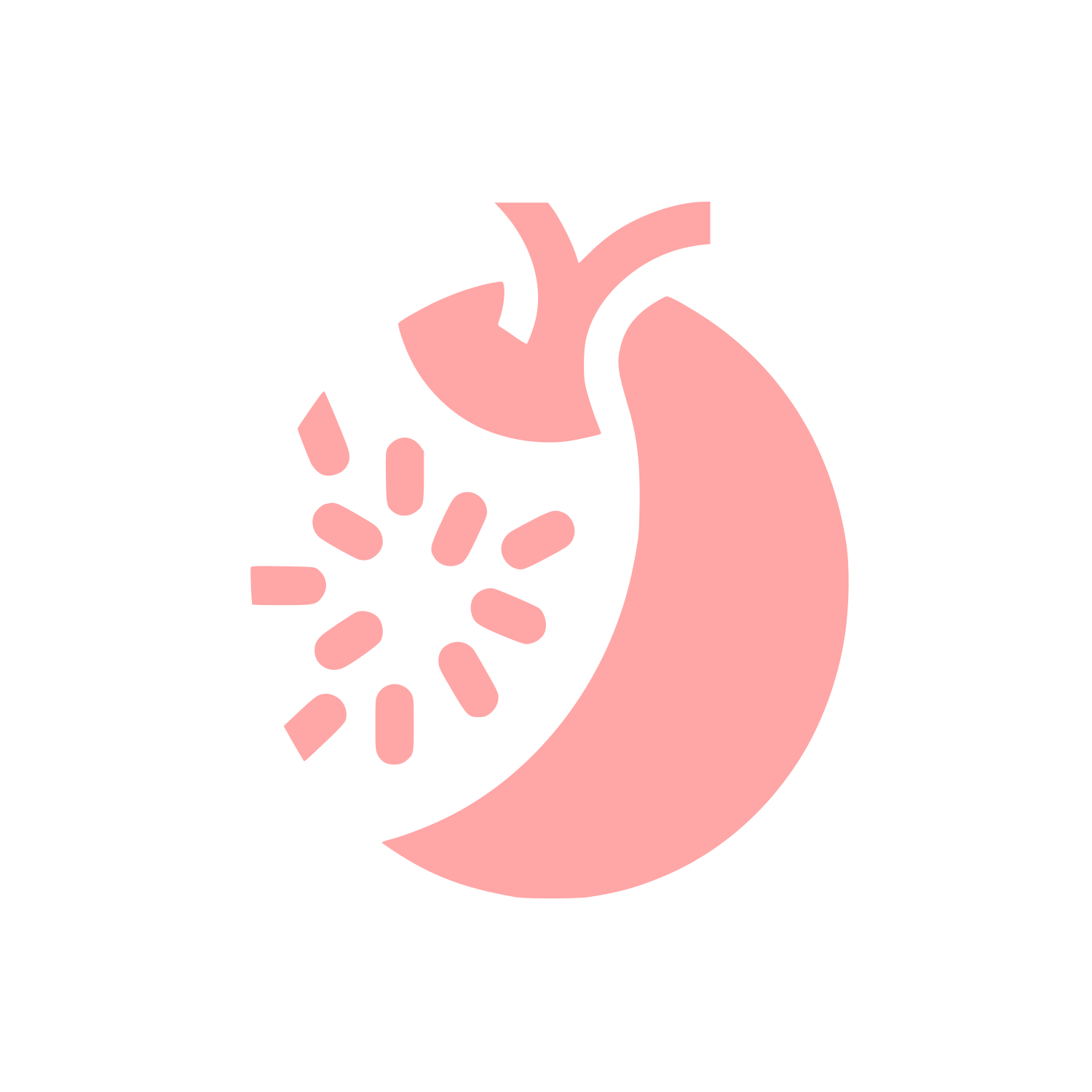 Logo of a Plant #ffa6a6