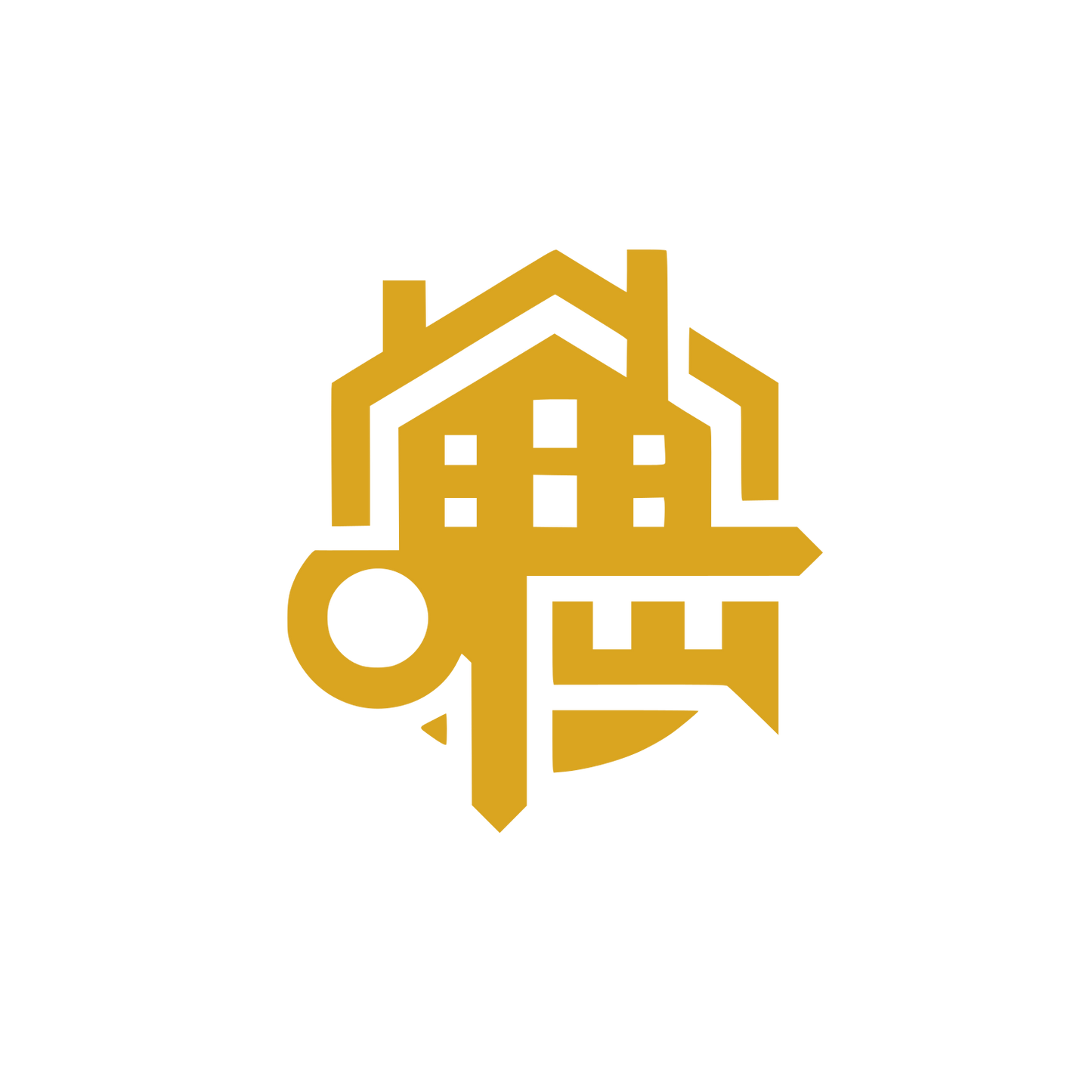 Building Key Logo #DAA520