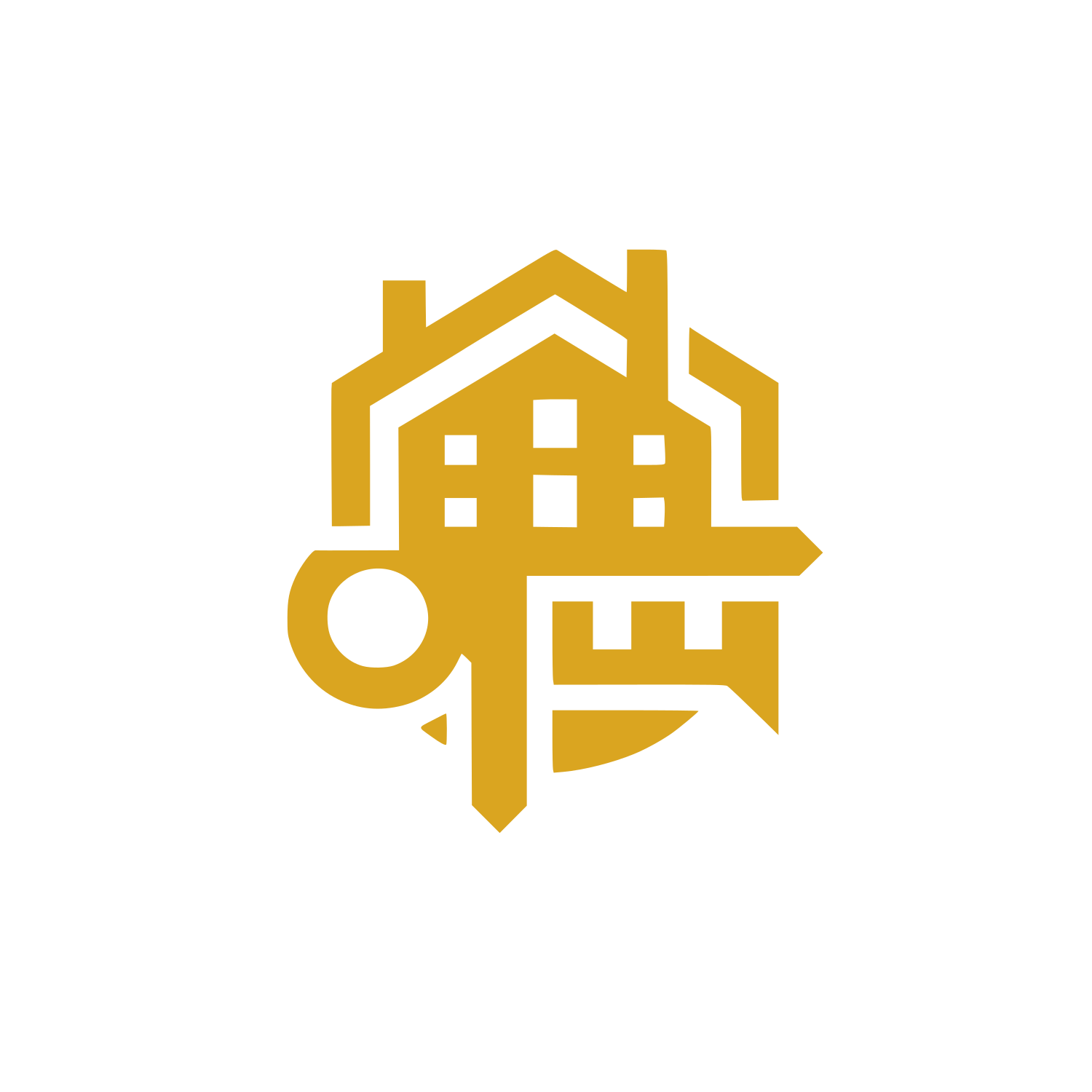 Building Key Logo #DAA520