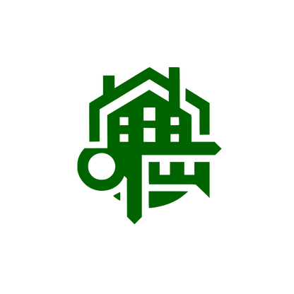 Building Key Logo #006400