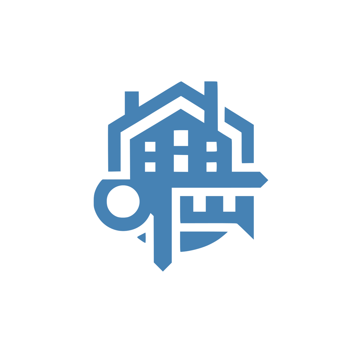 Building Key Logo #4682B4