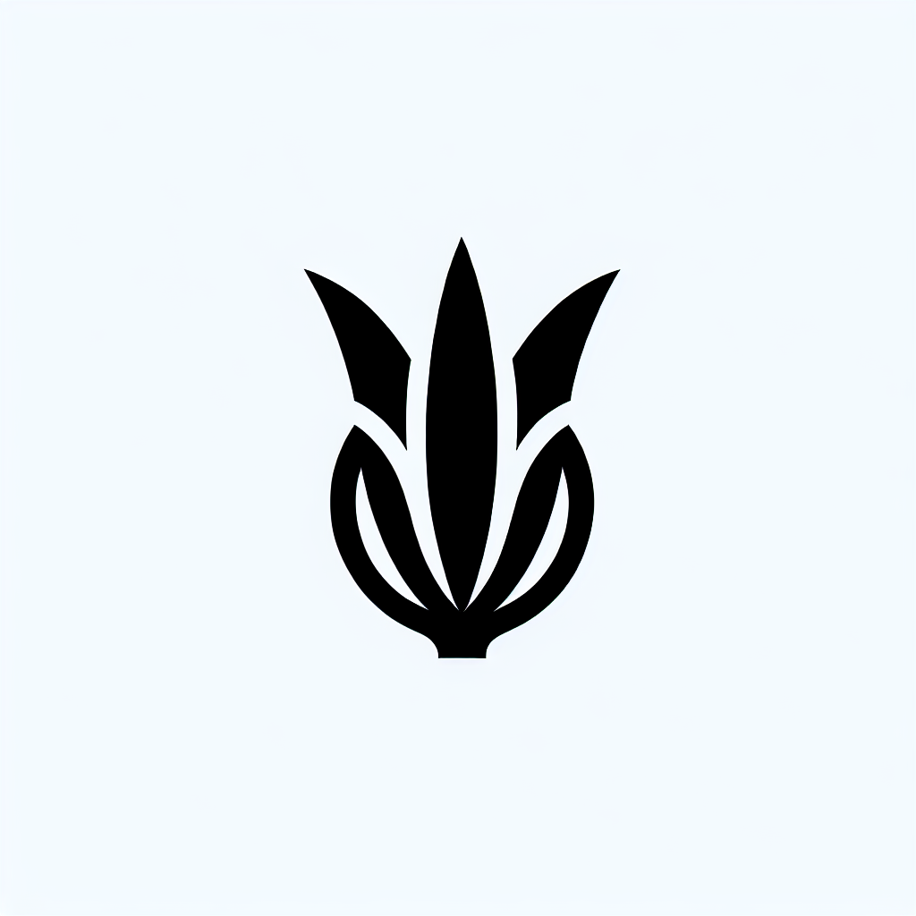 Leek Floral Logo
