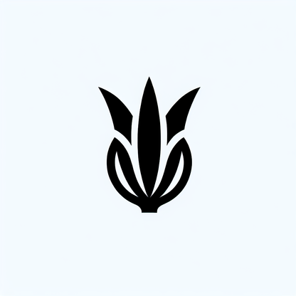 Leek Floral Logo