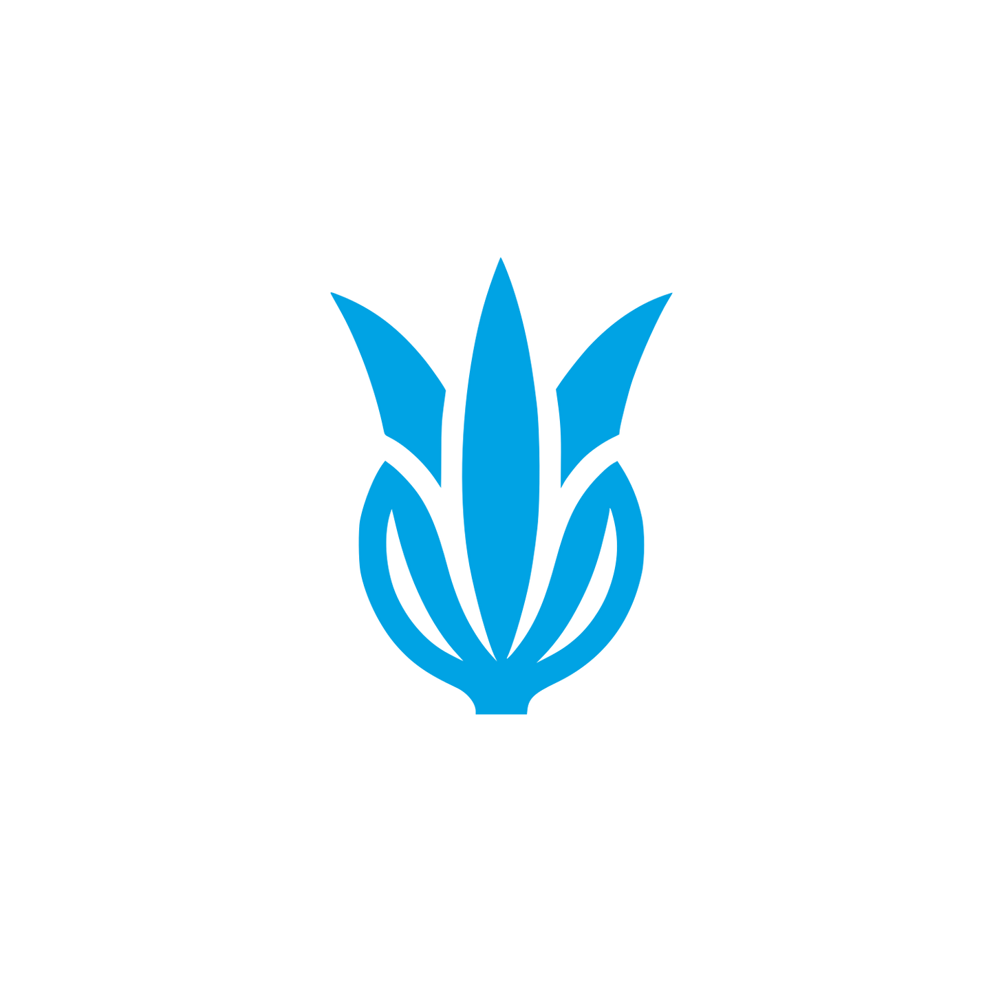 Leek Floral Logo #00a3e4