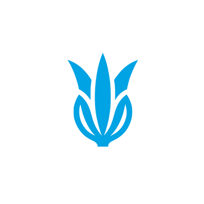 Leek Floral Logo #00a3e4