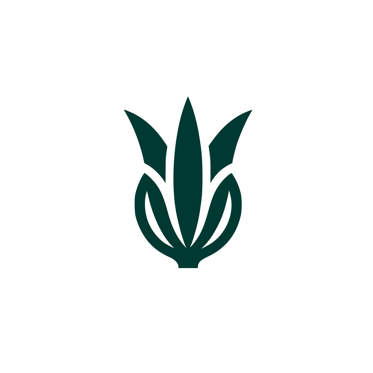 Leek Floral Logo #003932