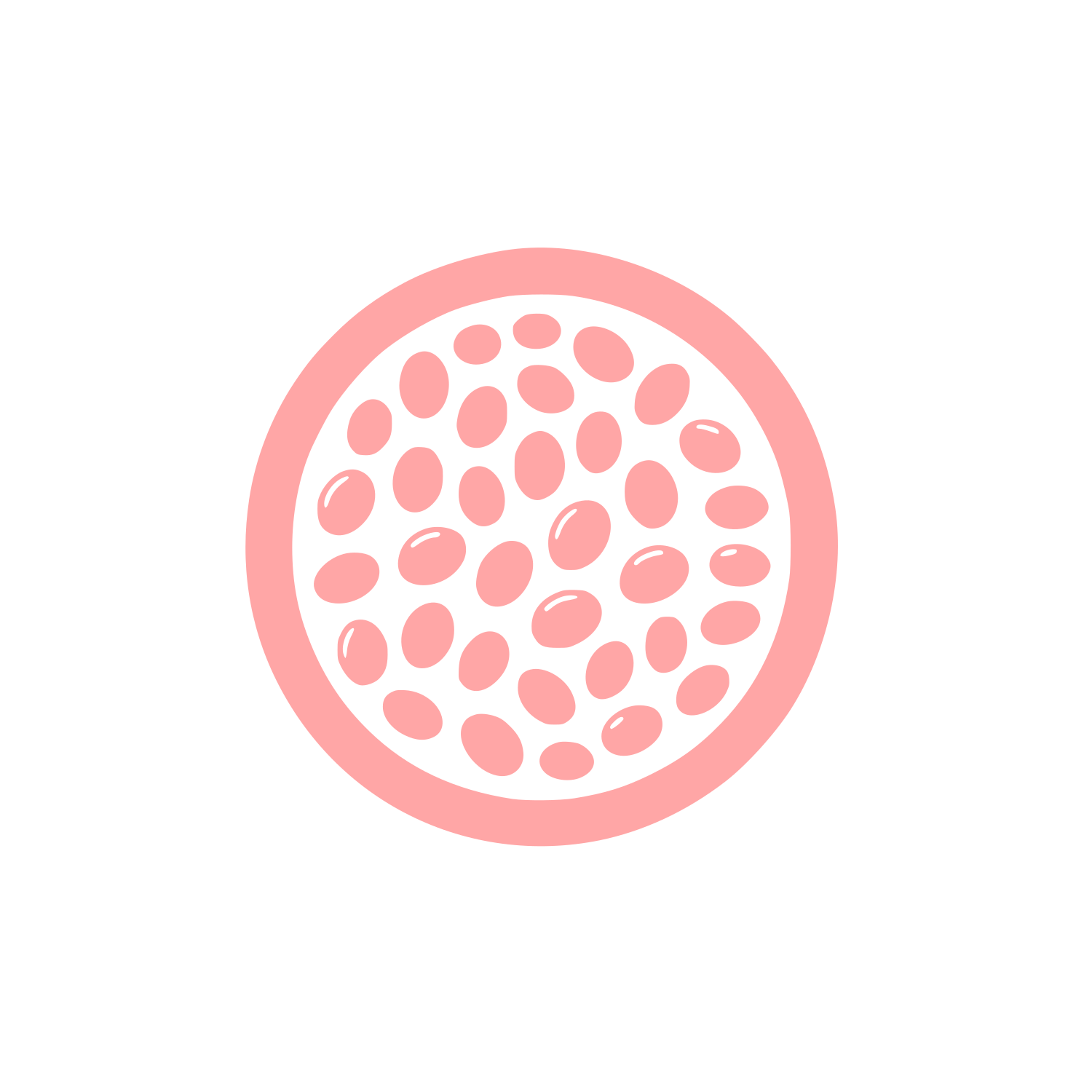 Seed Pattern Logo #ffa6a6