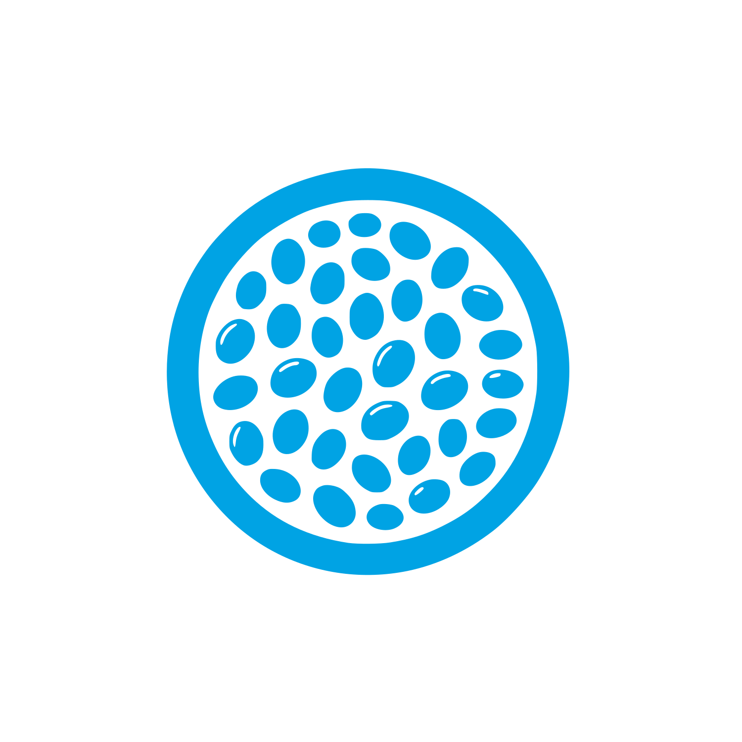 Seed Pattern Logo #00a3e4