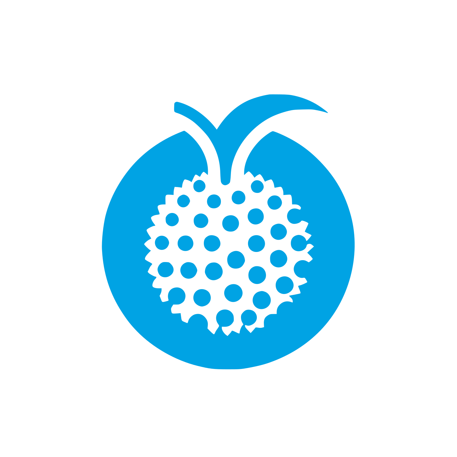Logo of Unique Fruit #00a3e4