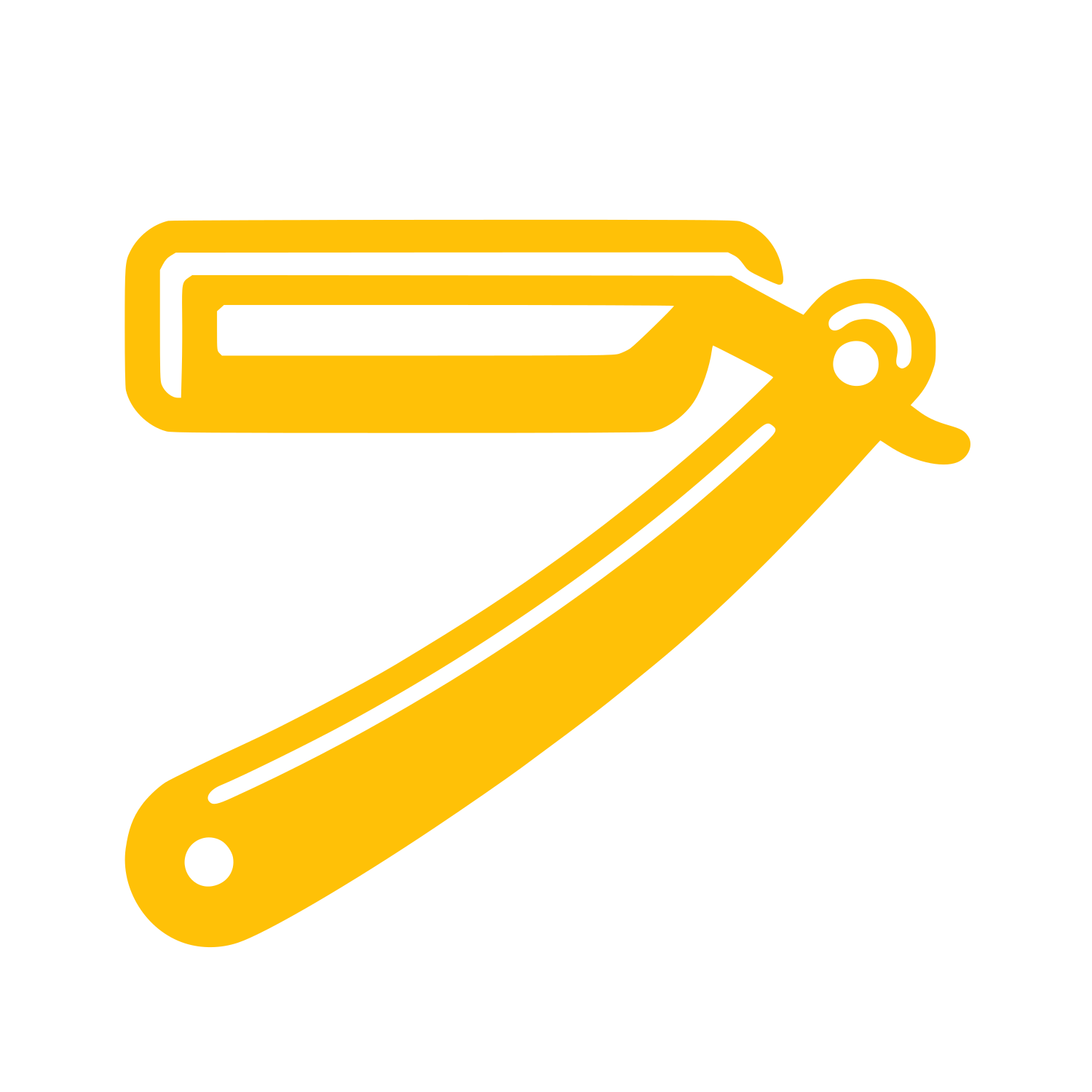 Straight Razor Logo #FFC107