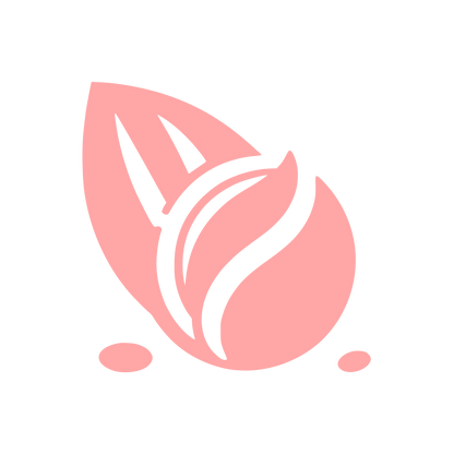 Leaf and Seed Logo #ffa6a6