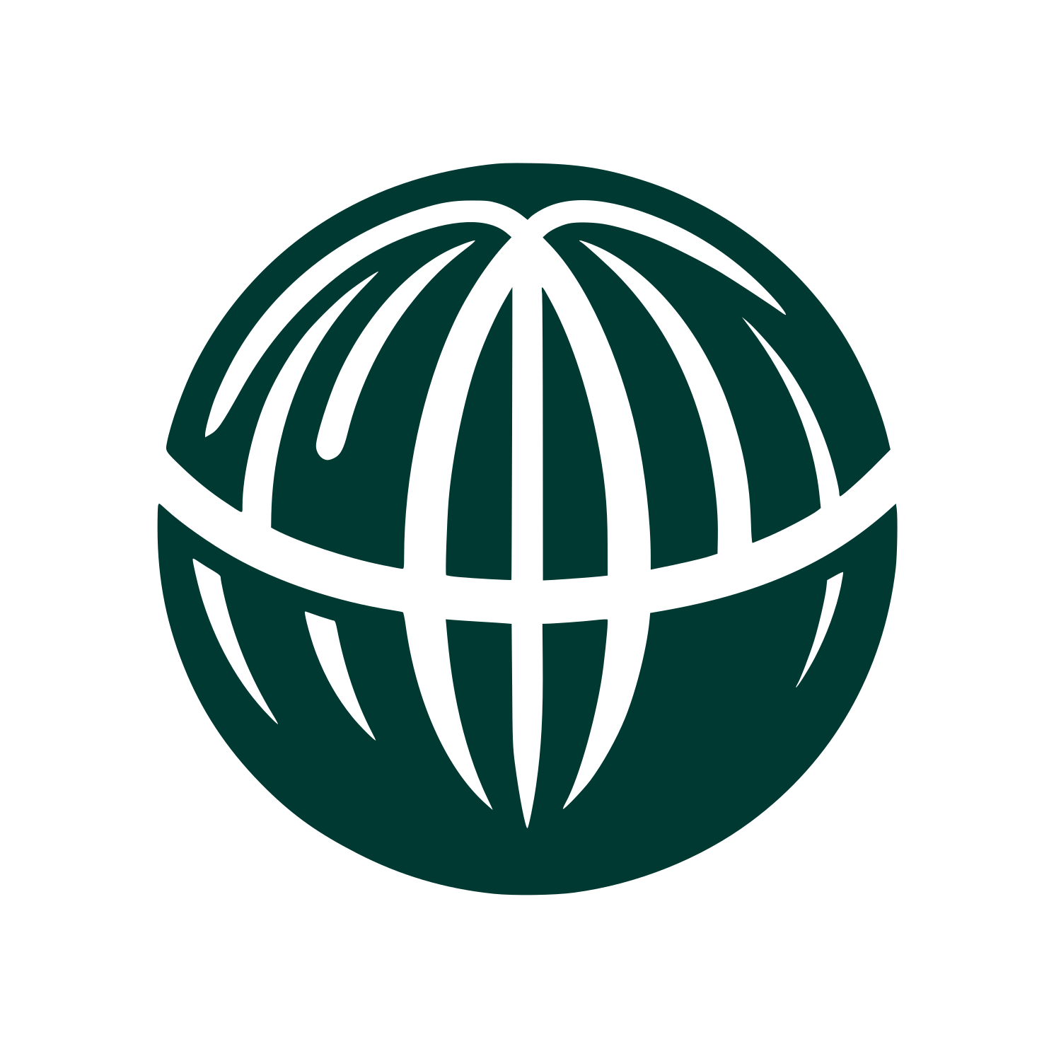 Global Network Logo #003932