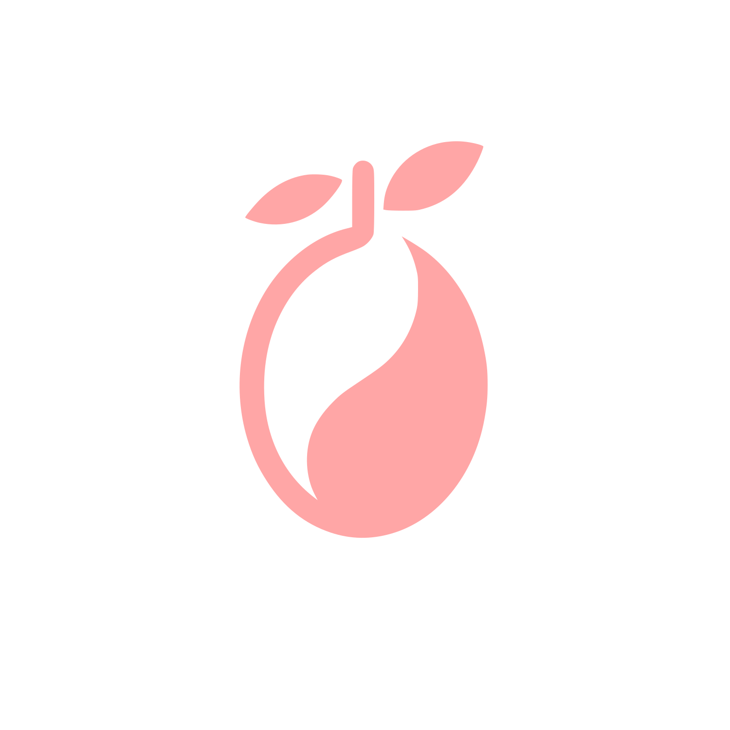 Mango Fruit Logo #ffa6a6