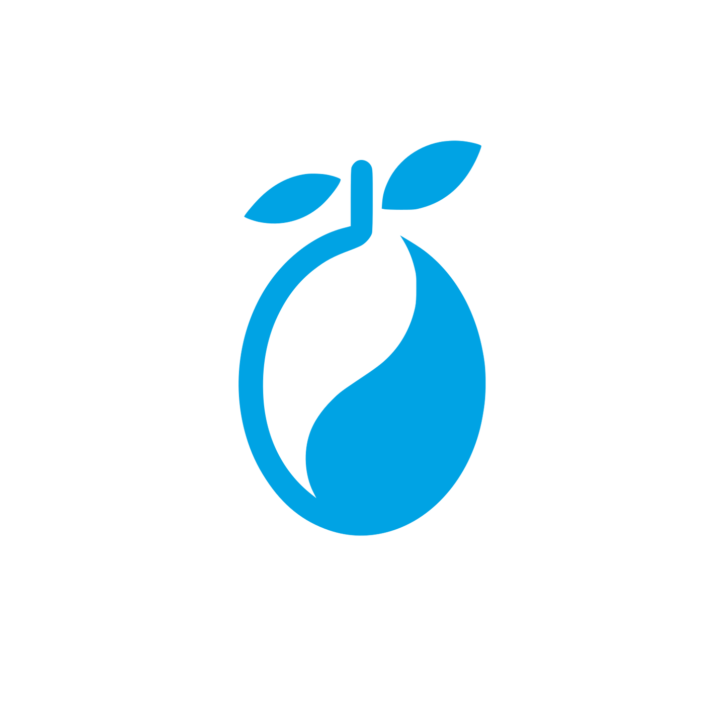 Mango Fruit Logo #00a3e4
