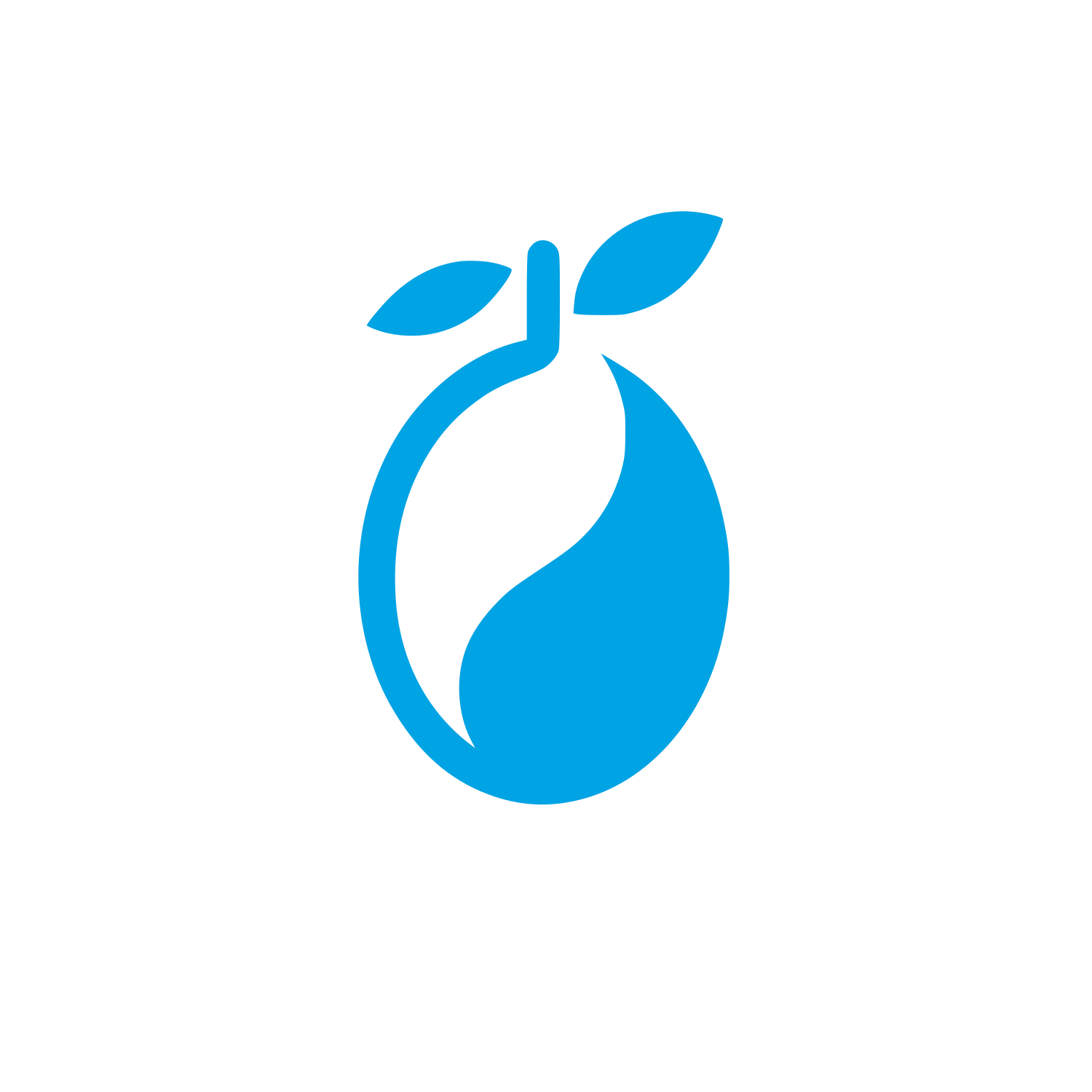 Mango Fruit Logo #00a3e4