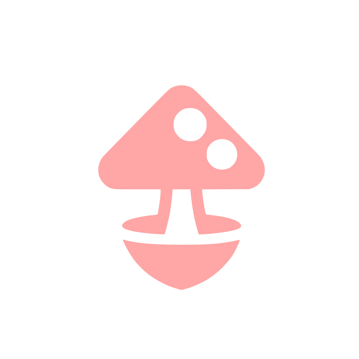 Mushroom Logo Design #ffa6a6