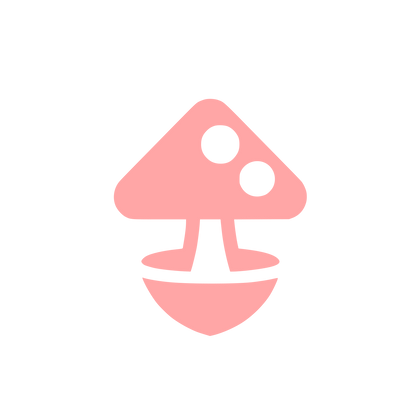 Mushroom Logo Design #ffa6a6