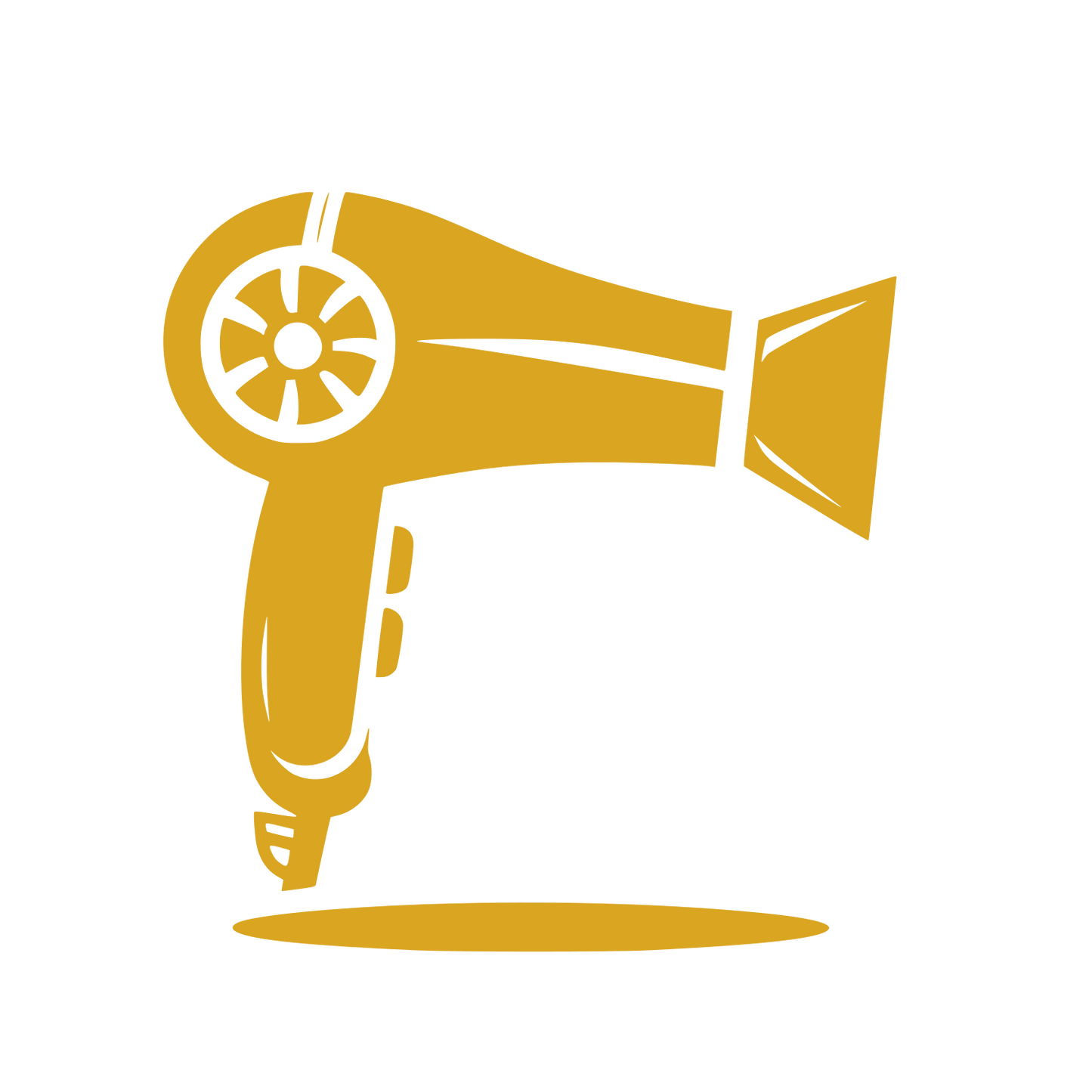 Hair Dryer Logo #DAA520