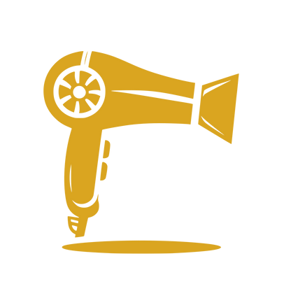 Hair Dryer Logo #DAA520