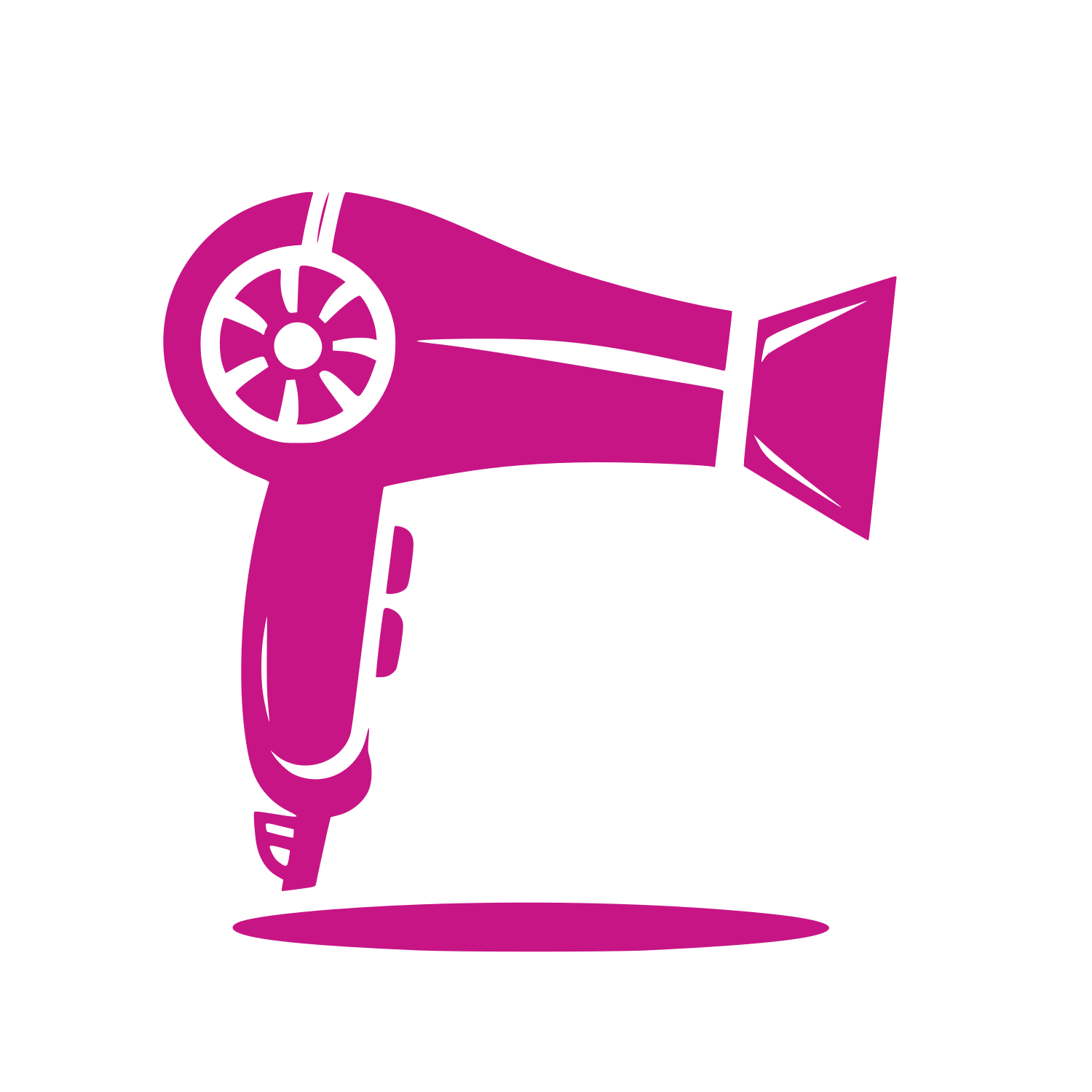 Hair Dryer Logo #C71585