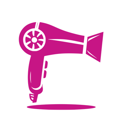 Hair Dryer Logo #C71585