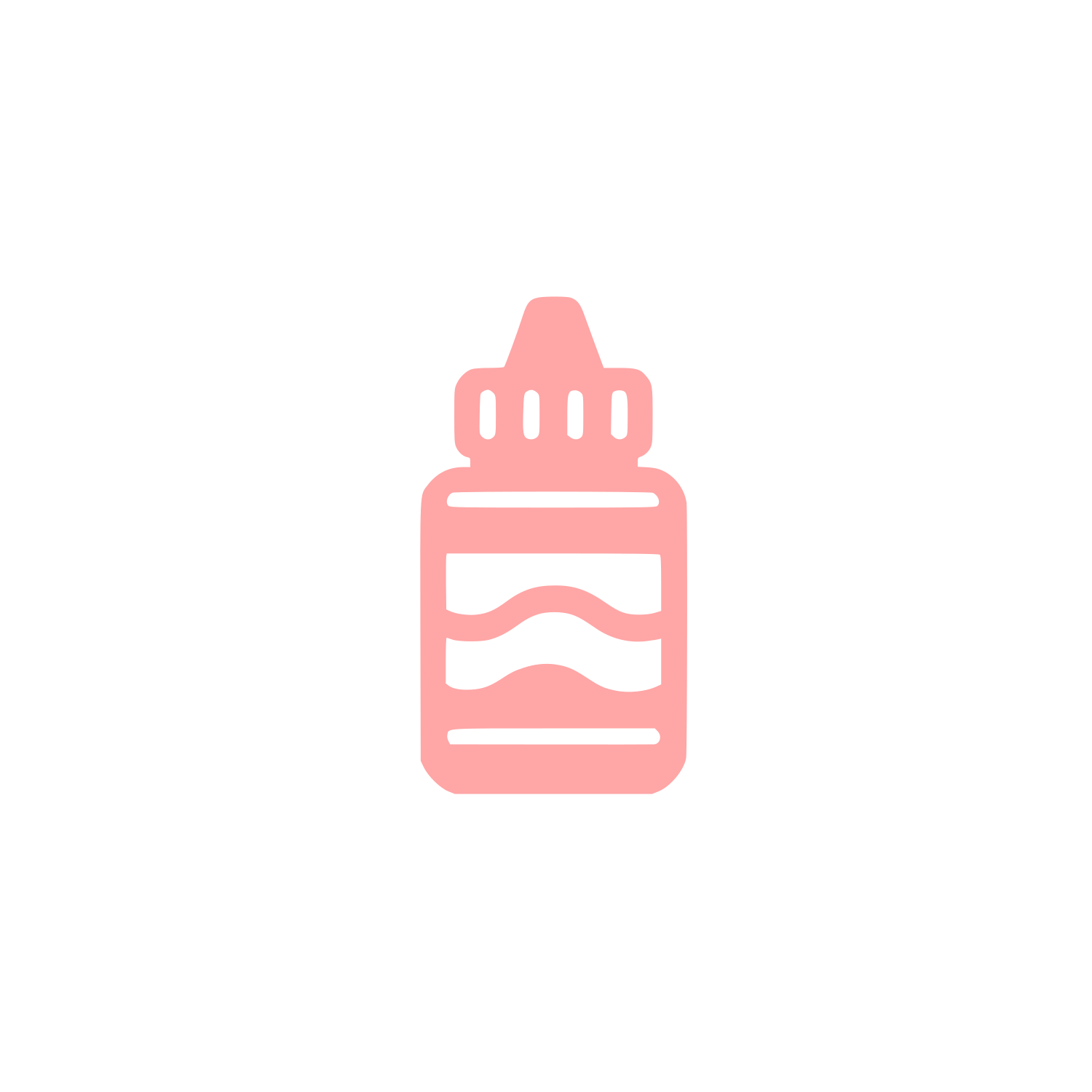 Logo for Liquid Container #ffa6a6