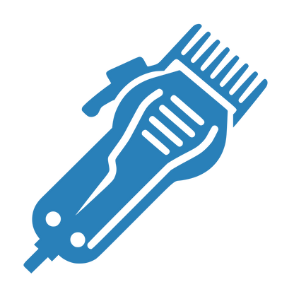 Hair Clipper Logo #2980B9